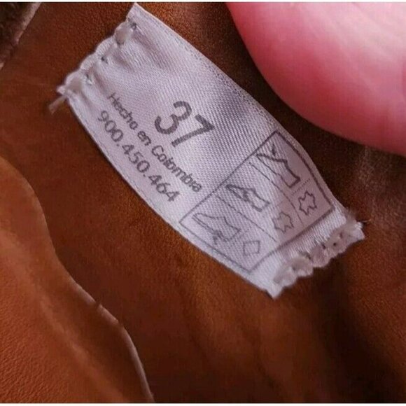 SERGIO TOMANI Smoky Blue Leather Lace Up Shoes Rubber Soles Sz 6-6.5 Columbia - Picture 9 of 9